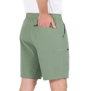 Gerry Men’s Trail Shorts 9" Inseam Pull On Stretch Hiking Zip Pocket Short - Image 3