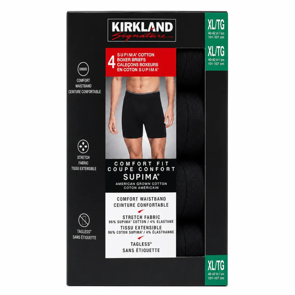 Kirkland Signature Men's Boxer Brief, 4-pack