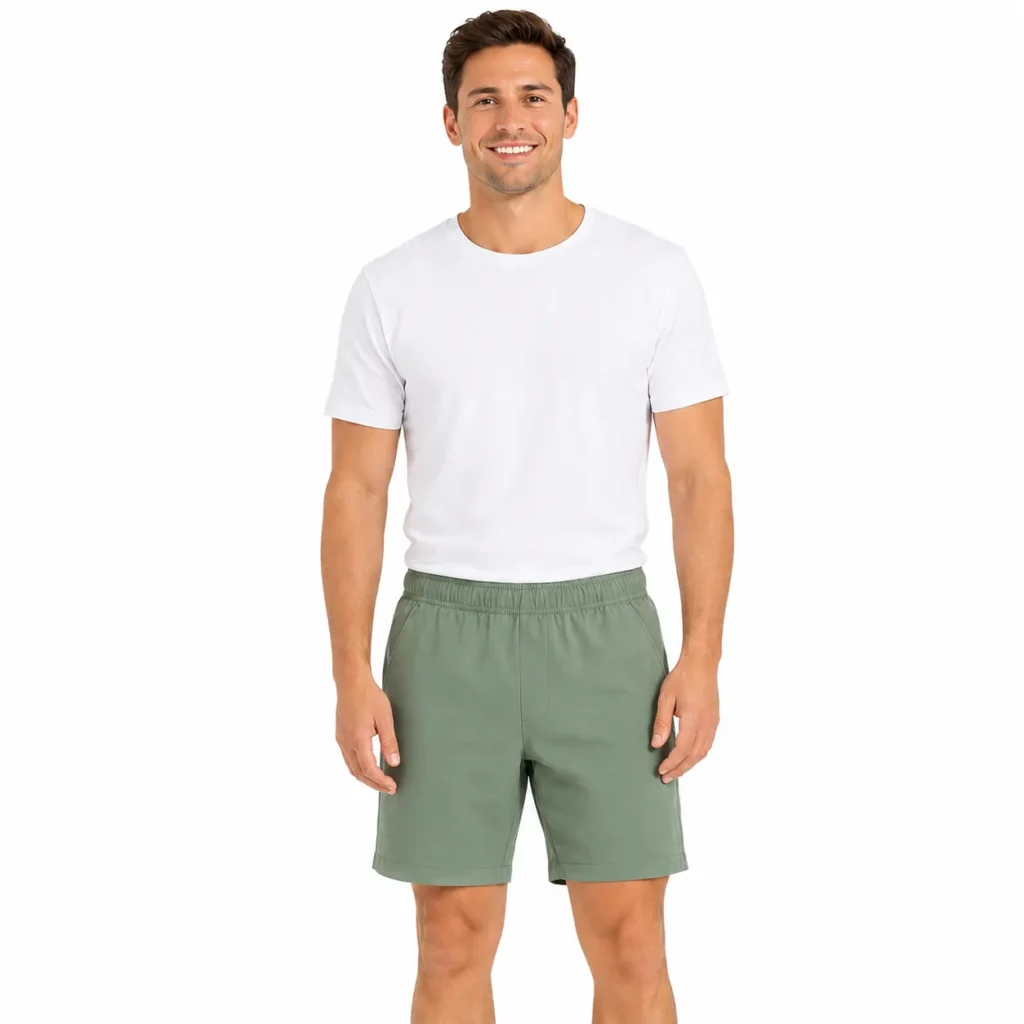 Gerry Men’s Trail Shorts 9" Inseam Pull On Stretch Hiking Zip Pocket Short