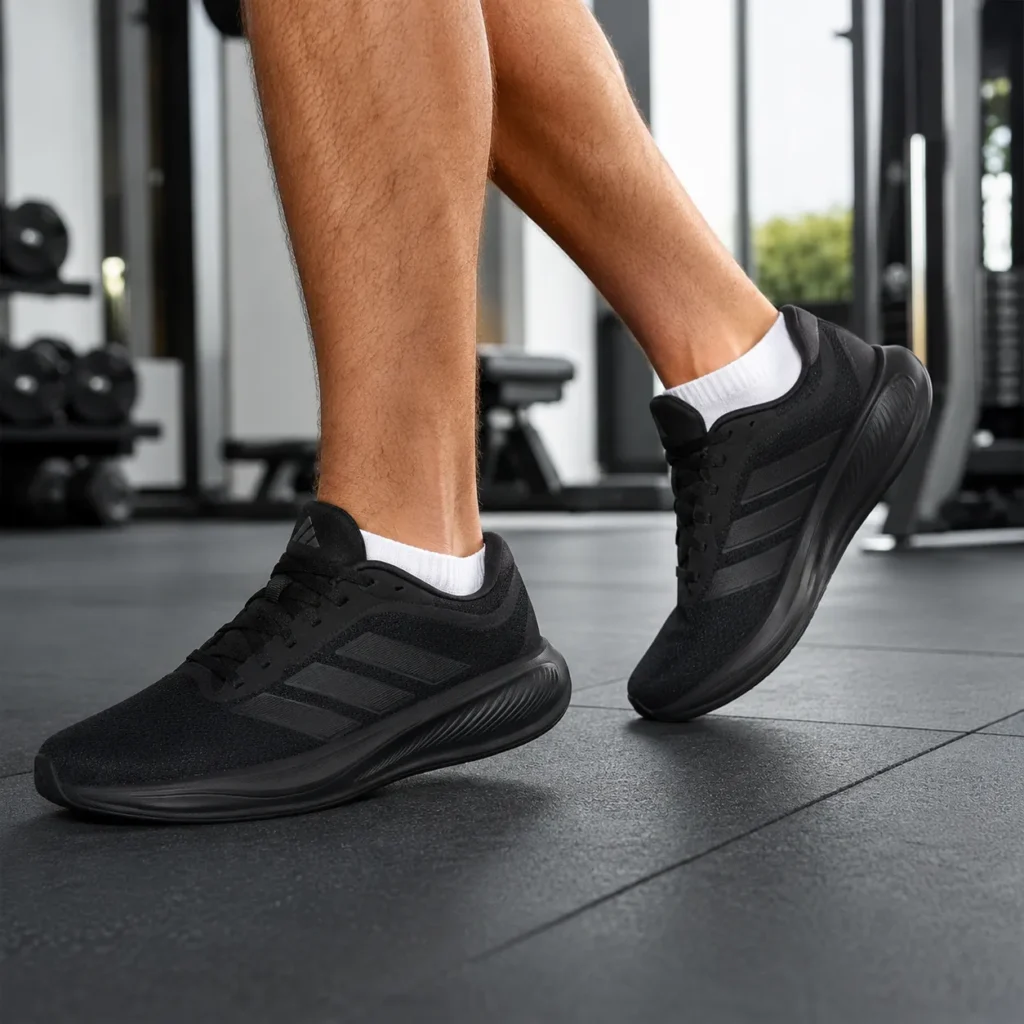 adidas Response Runner 2.0 Mens Black Athletic Running Sneakers