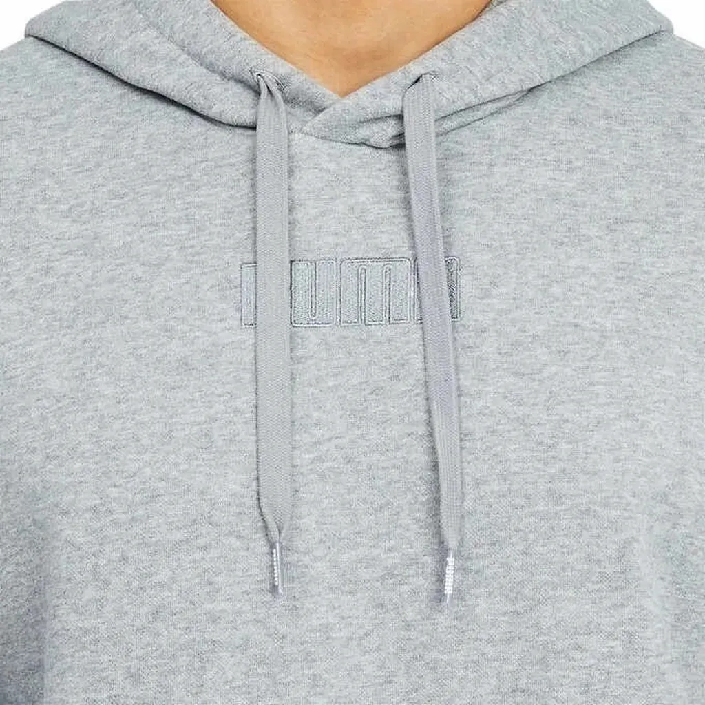Puma Men's Embossed Logo Classic Fleece Hoodie - Image 2