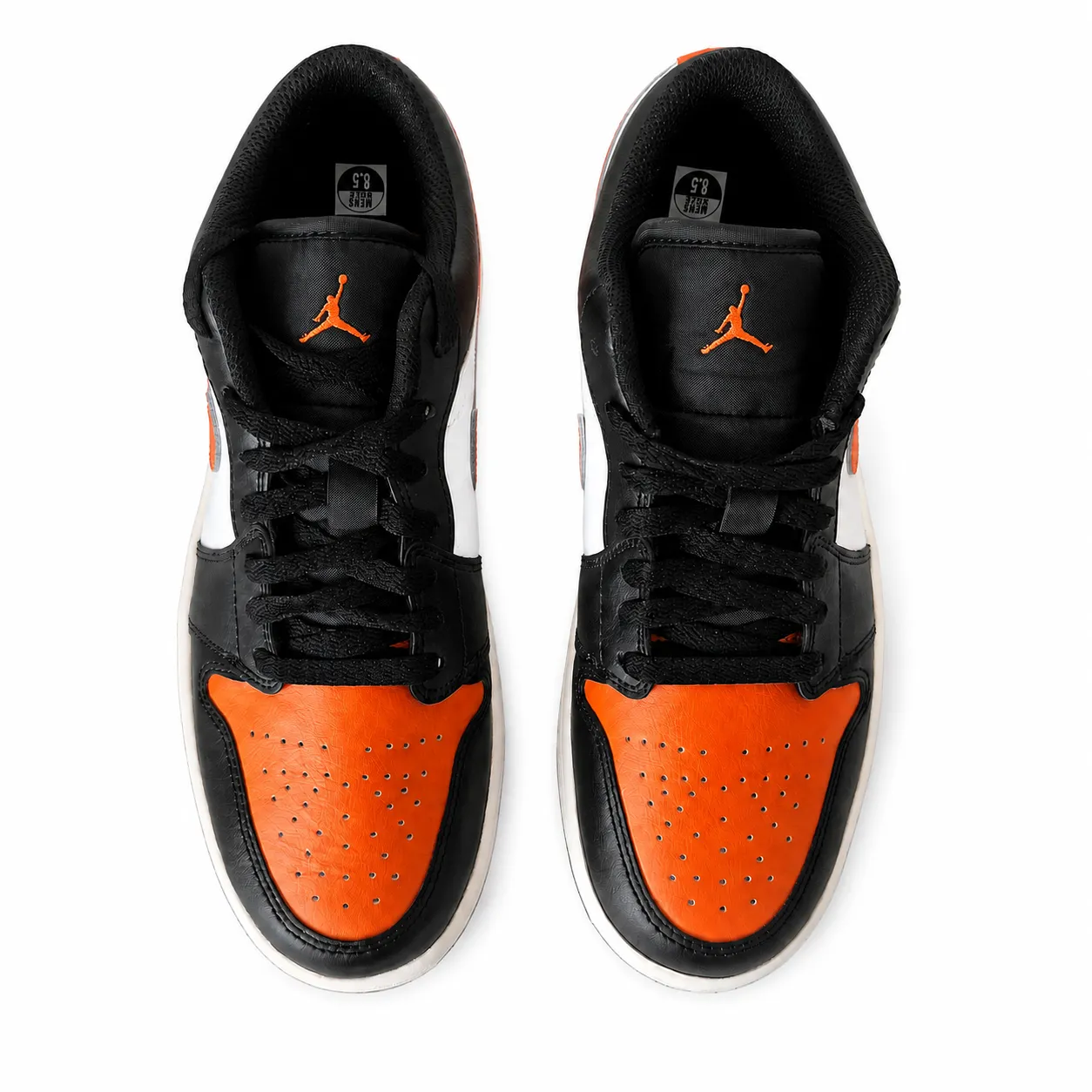 Nike Air Jordan 1 Low Men’s Sneakers Black Orange White - Image 5