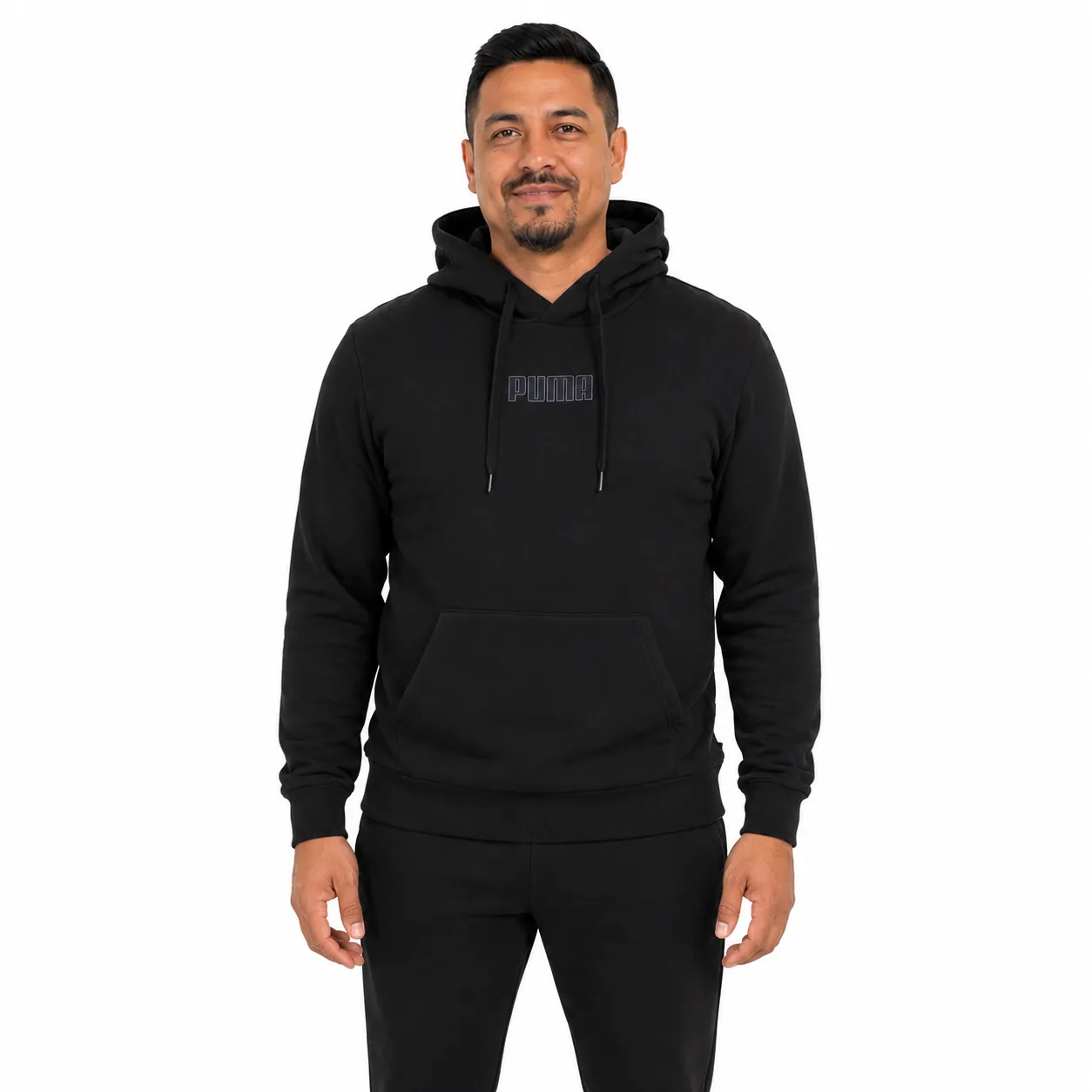 Puma Men's Embossed Logo Classic Fleece Hoodie - Image 1