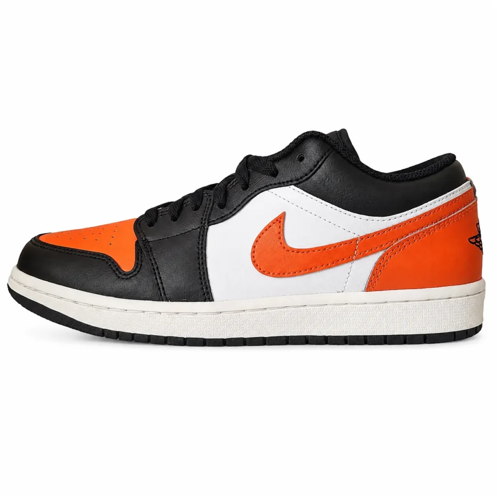 Nike Air Jordan 1 Low Men’s Sneakers Black Orange White