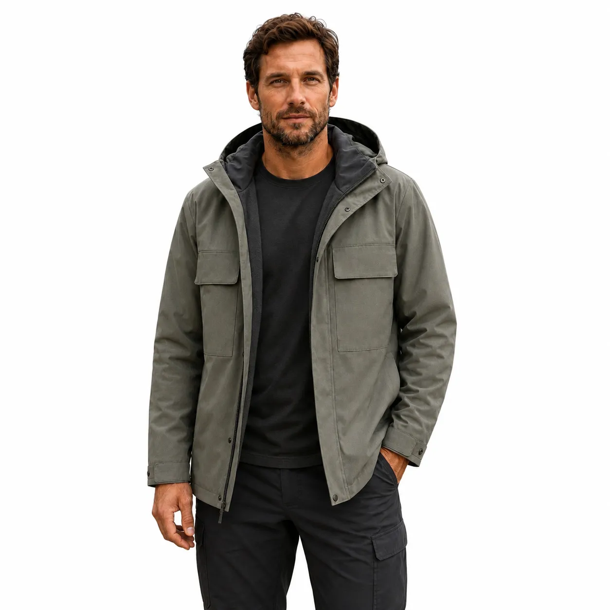 Weatherproof Vintage Men’s Hooded Jacket - Image 1