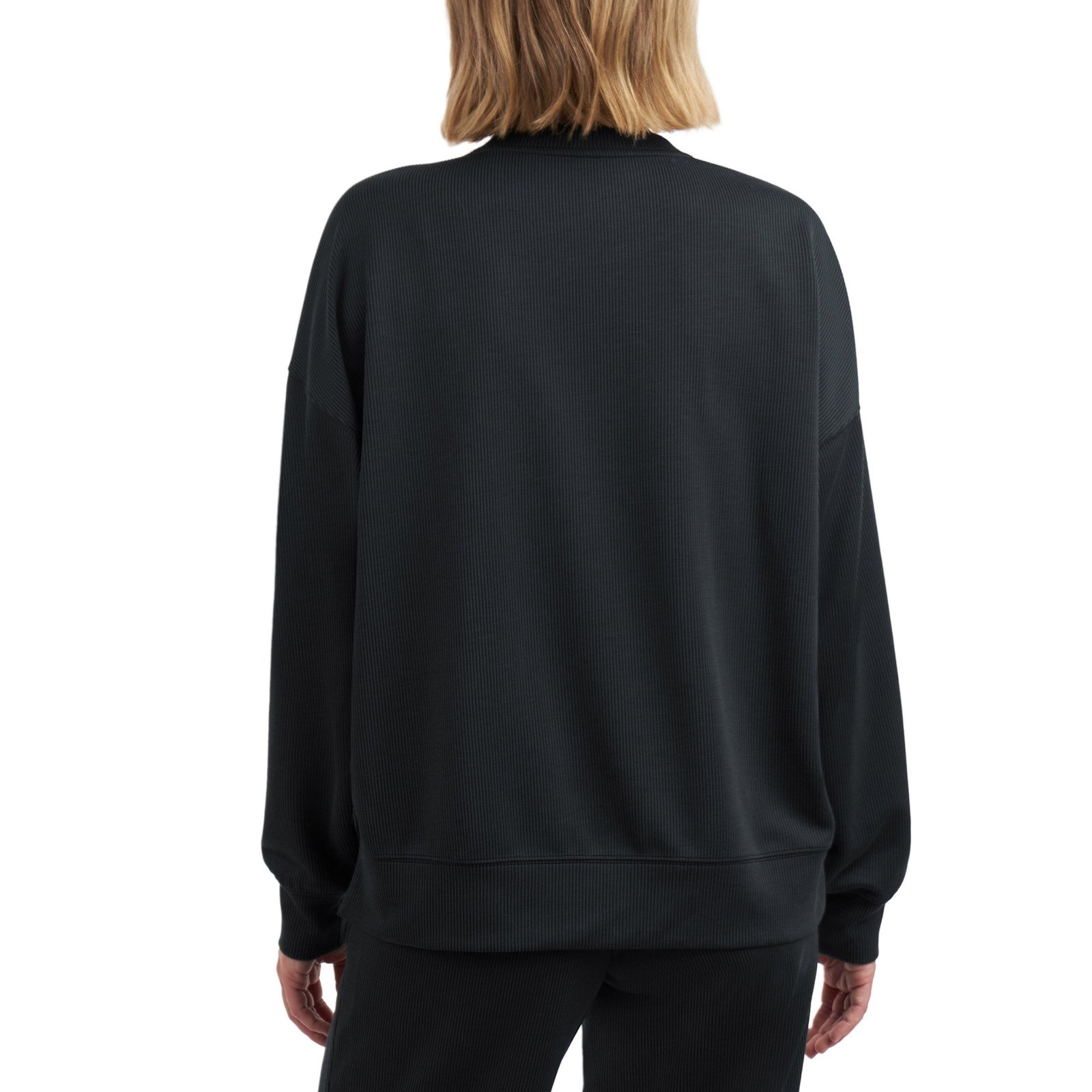 Kirkland Signature Women's Ribbed Crewneck - Relaxed Fit & Heavyweight - Image 3