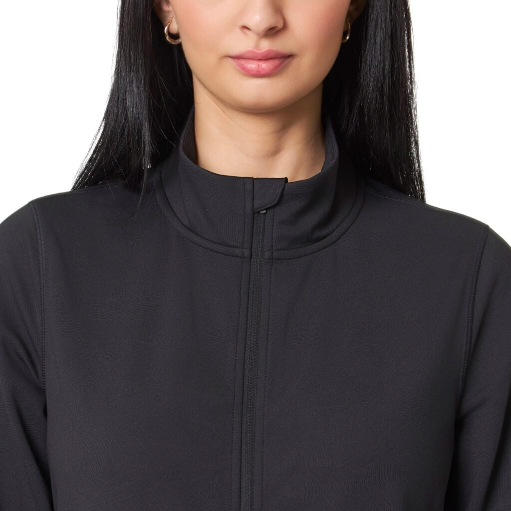 Mondetta Women's Full-Zip Jacquard - Comfortable and Stylish Outerwear