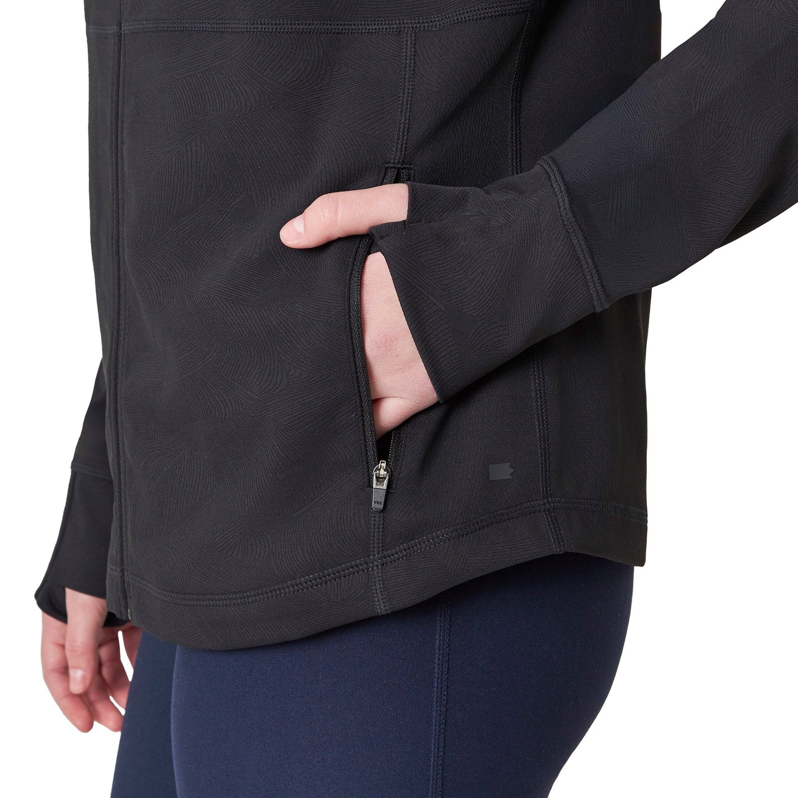 Mondetta Women's Full-Zip Jacquard - Comfortable and Stylish Outerwear - Image 11