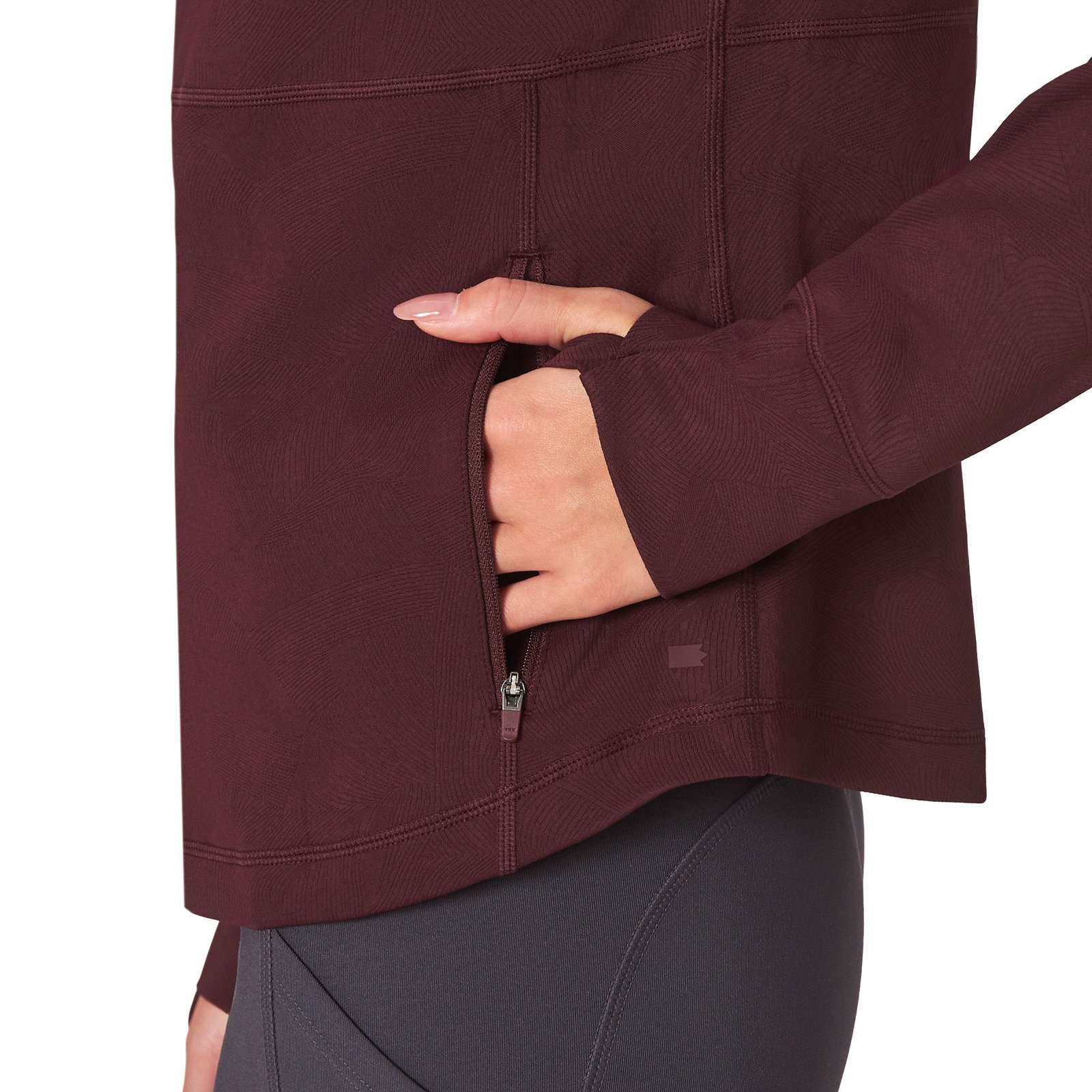 Mondetta Women's Full-Zip Jacquard - Comfortable and Stylish Outerwear - Image 7