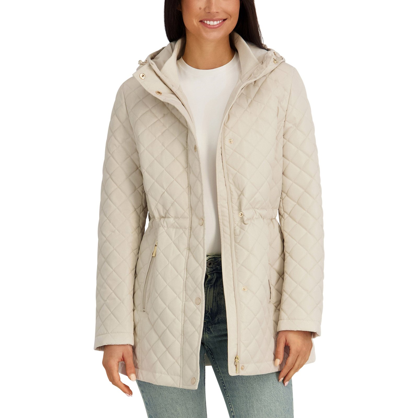 Kenneth Cole Women's Quilted Jacket - Lightweight with Adjustable Hood - Image 2