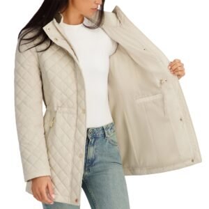 Kenneth Cole Women's Quilted Jacket - Lightweight with Adjustable Hood - Image 3