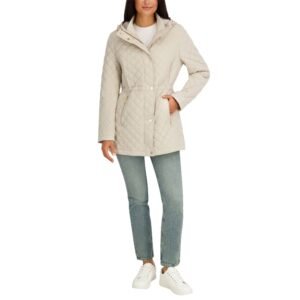 Kenneth Cole Women's Quilted Jacket - Lightweight with Adjustable Hood - Image 4