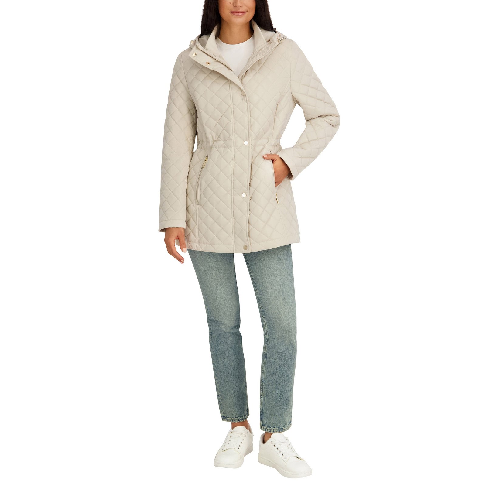 Kenneth Cole Women's Quilted Jacket - Lightweight with Adjustable Hood - Image 4