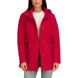Kenneth Cole Women's Quilted Jacket - Lightweight with Adjustable Hood - Image 12