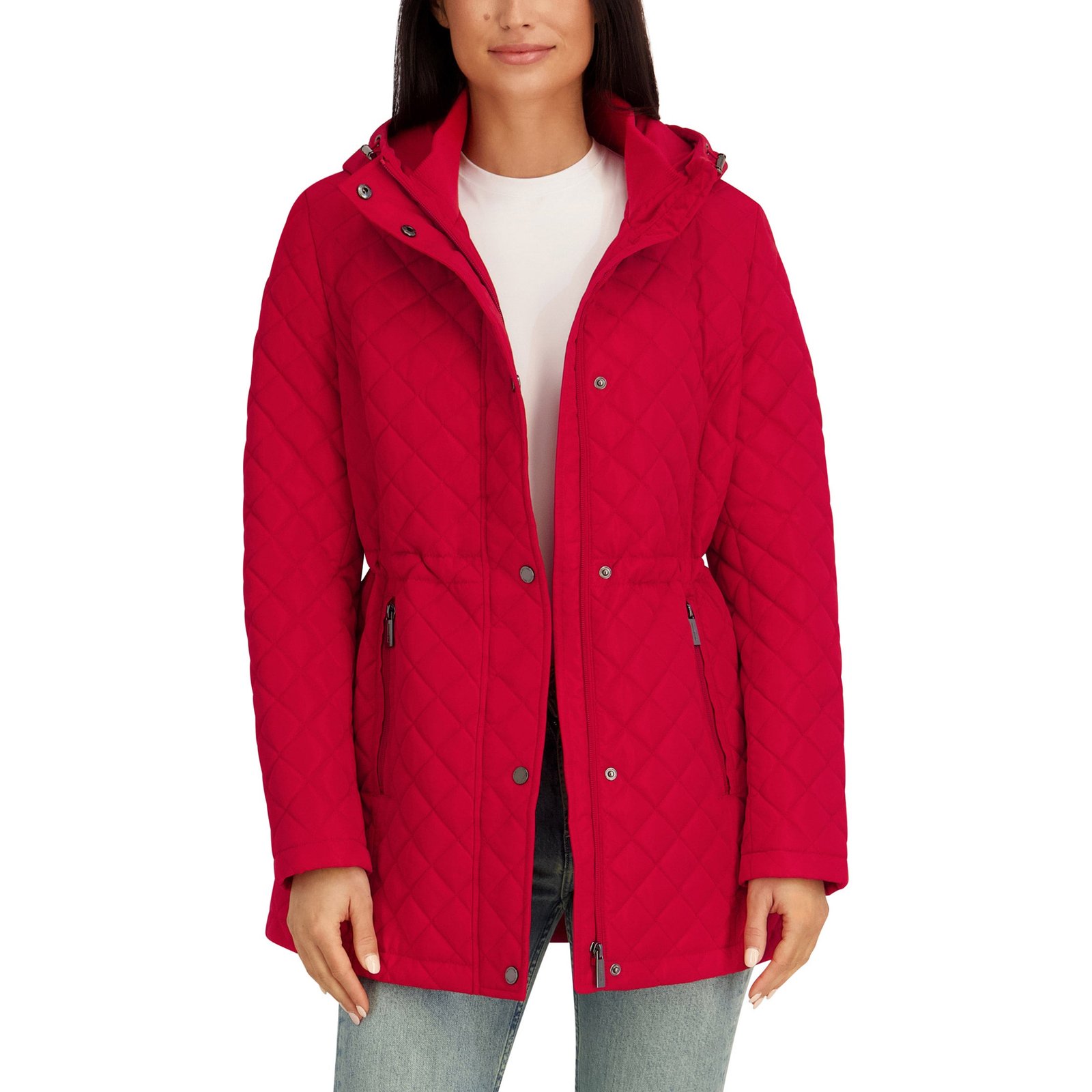 Kenneth Cole Women's Quilted Jacket - Lightweight with Adjustable Hood - Image 12