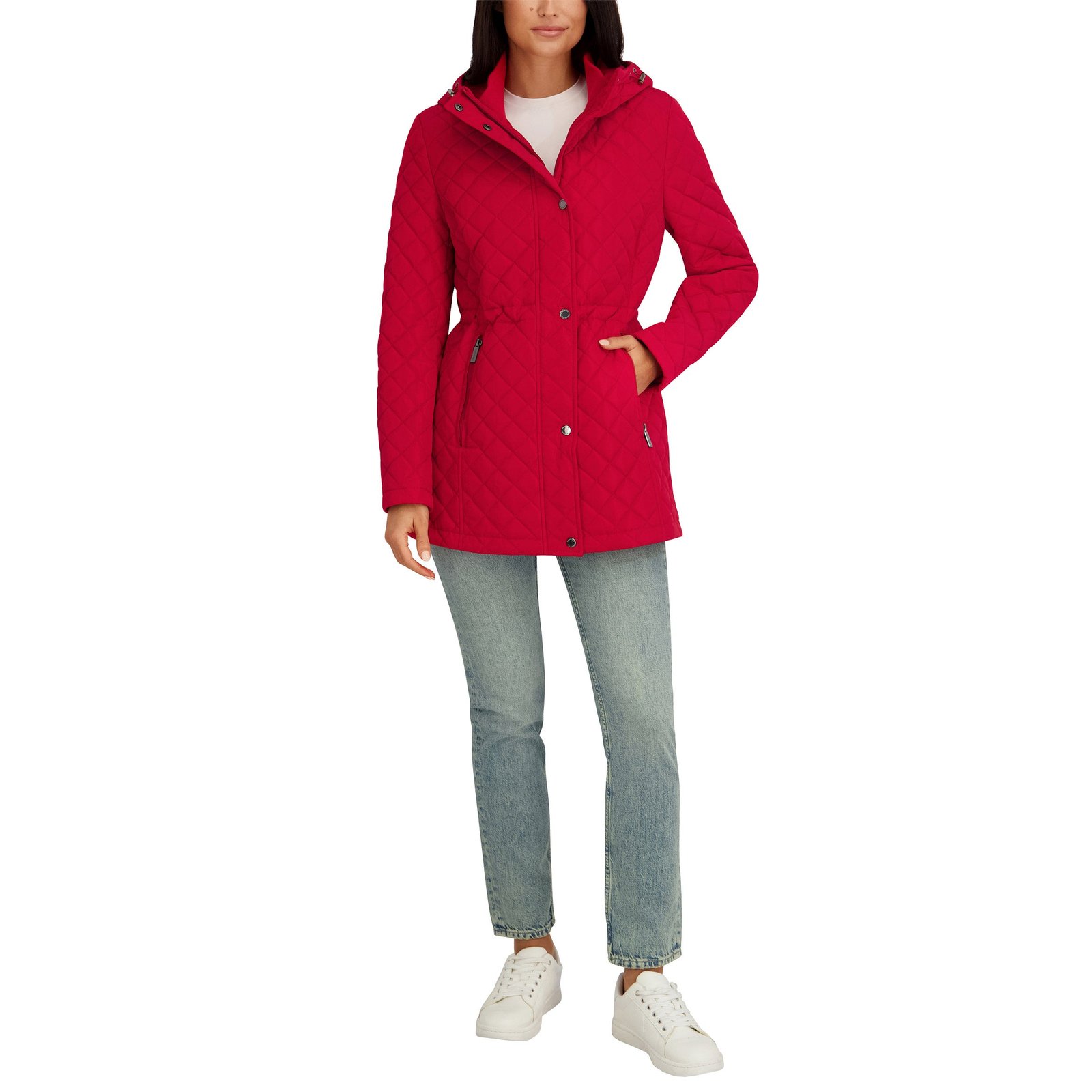 Kenneth Cole Women's Quilted Jacket - Lightweight with Adjustable Hood - Image 14
