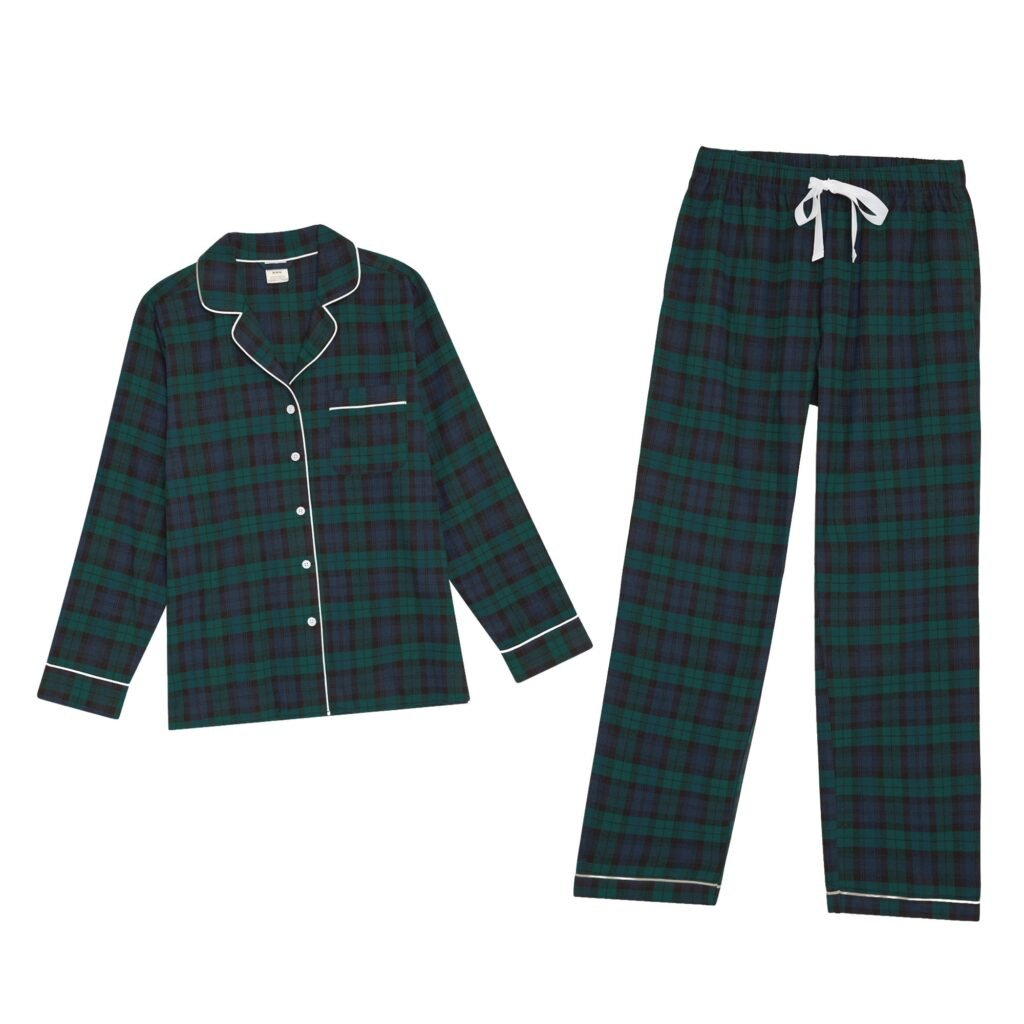 Lands' End Women's Pajama Set - 2-Piece Cotton Flannel