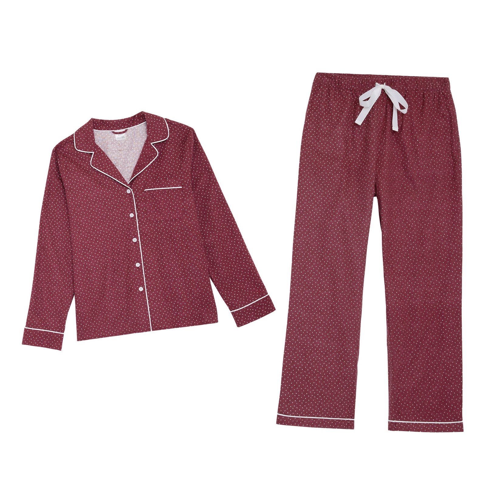 Lands' End Women's Pajama Set - 2-Piece Cotton Flannel - Image 8