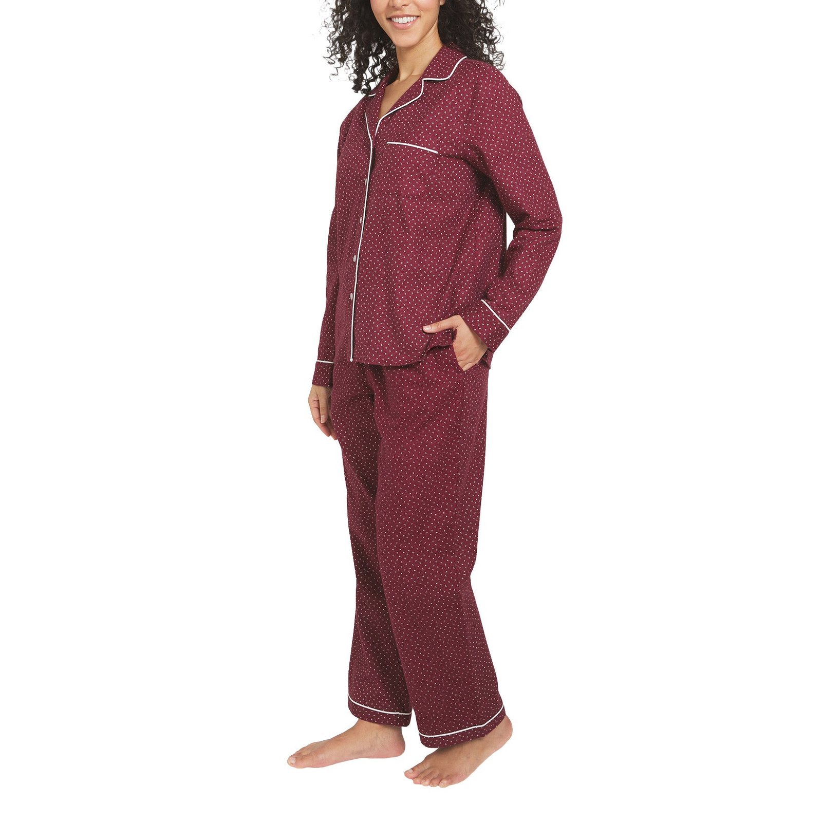 Lands' End Women's Pajama Set - 2-Piece Cotton Flannel - Image 9