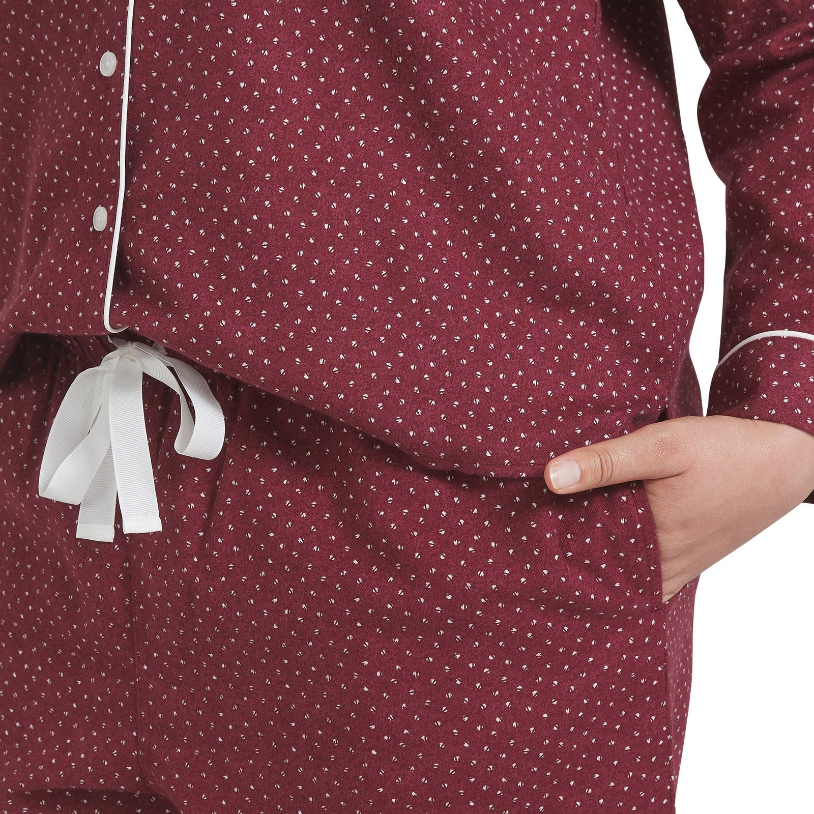 Lands' End Women's Pajama Set - 2-Piece Cotton Flannel - Image 11