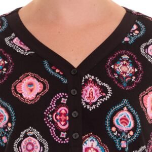Vera Bradley Women's Cotton PJ Set - Henley Collar & Jogger Style - Image 13