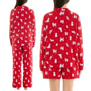 Jaclyn Women's PJ Set - 3-Piece Notch Collar Sleepwear - Image 9