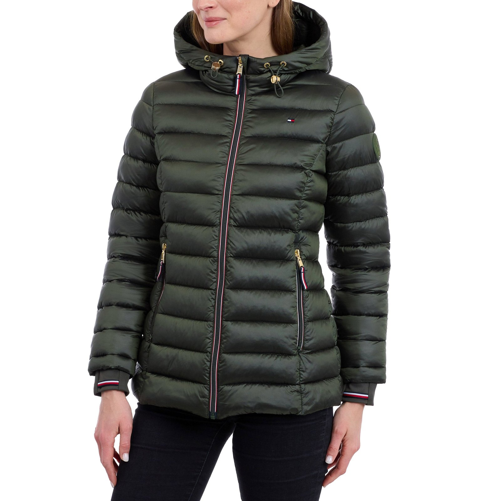 Tommy Hilfiger Women's Lightweight Puffer Jacket with Zipper Pockets - Image 2