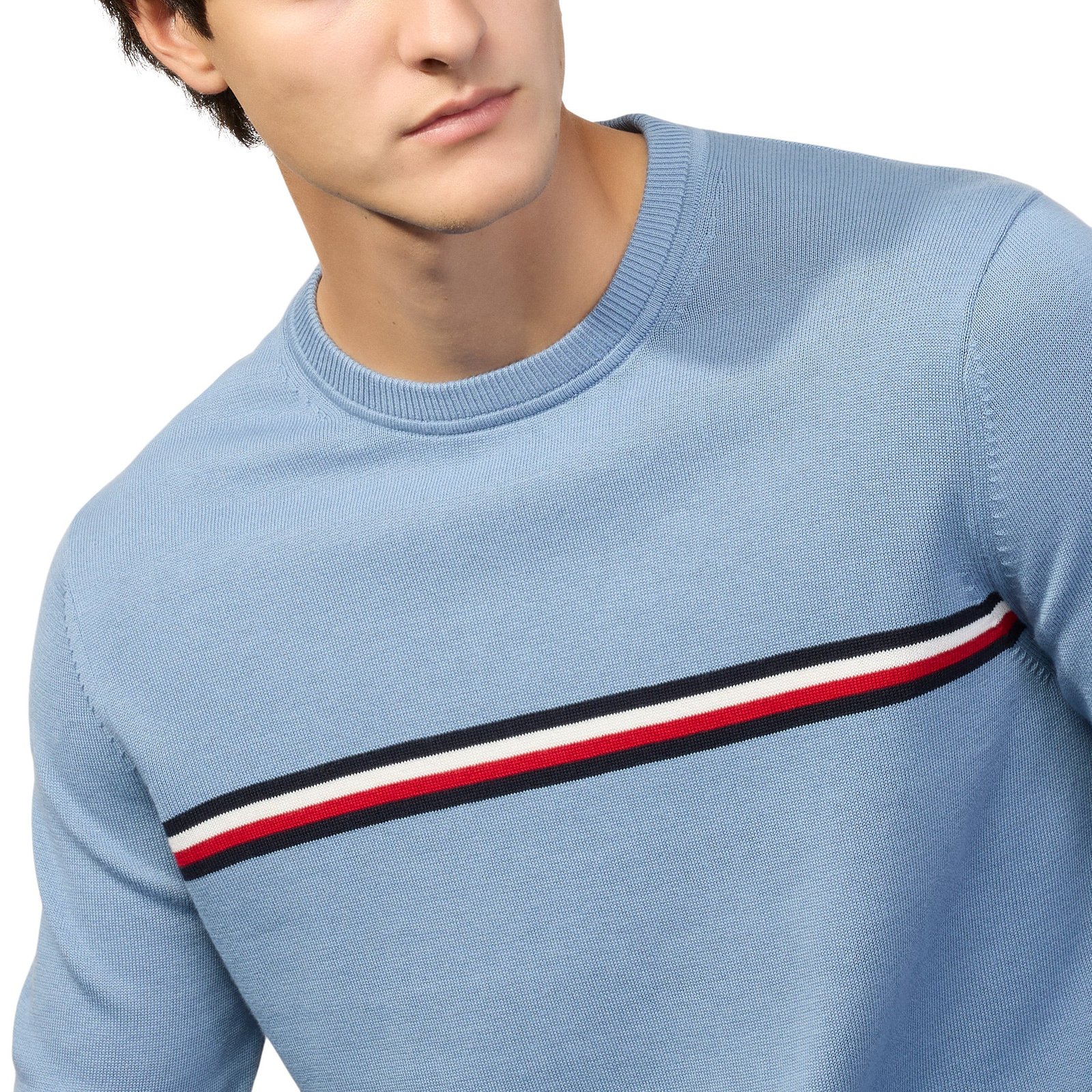 Tommy Hilfiger Men's Crew Sweater - Classic Fit with Ribbed Details - Image 8