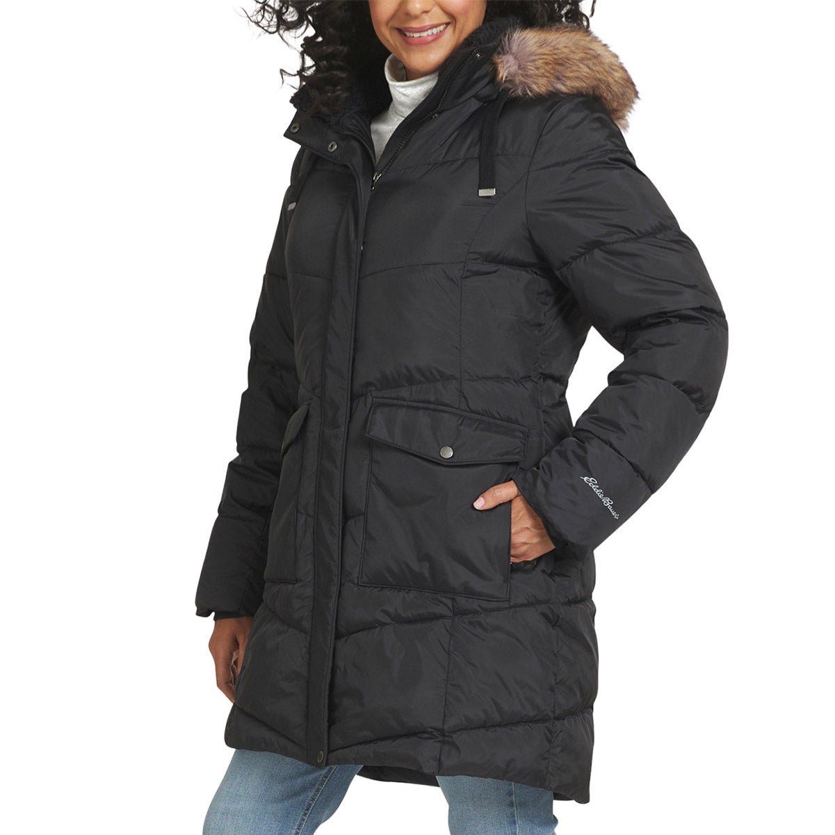 Eddie Bauer Women's Parka with Fur Trim Hood - Water-Resistant, Comfortable - Image 10