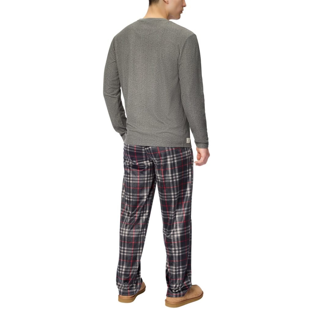 Weatherproof Vintage Men’s Lounge Set - Lightweight Flannel & Tee