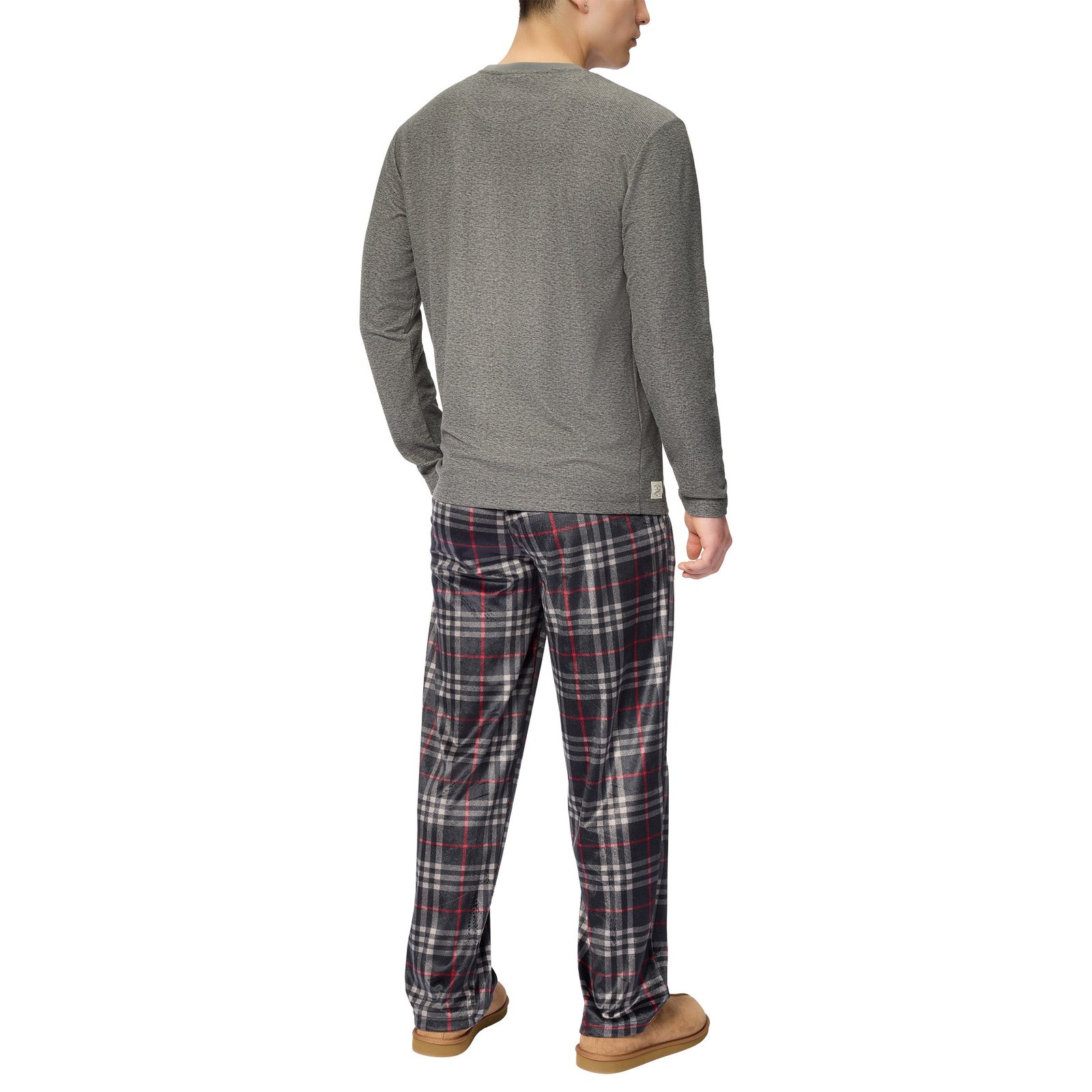 Weatherproof Vintage Men’s Lounge Set - Lightweight Flannel & Tee - Image 2