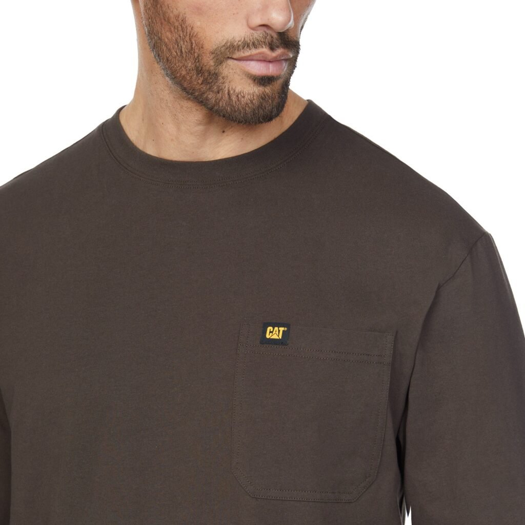 CAT Men's Long Sleeve Pocket Tee
