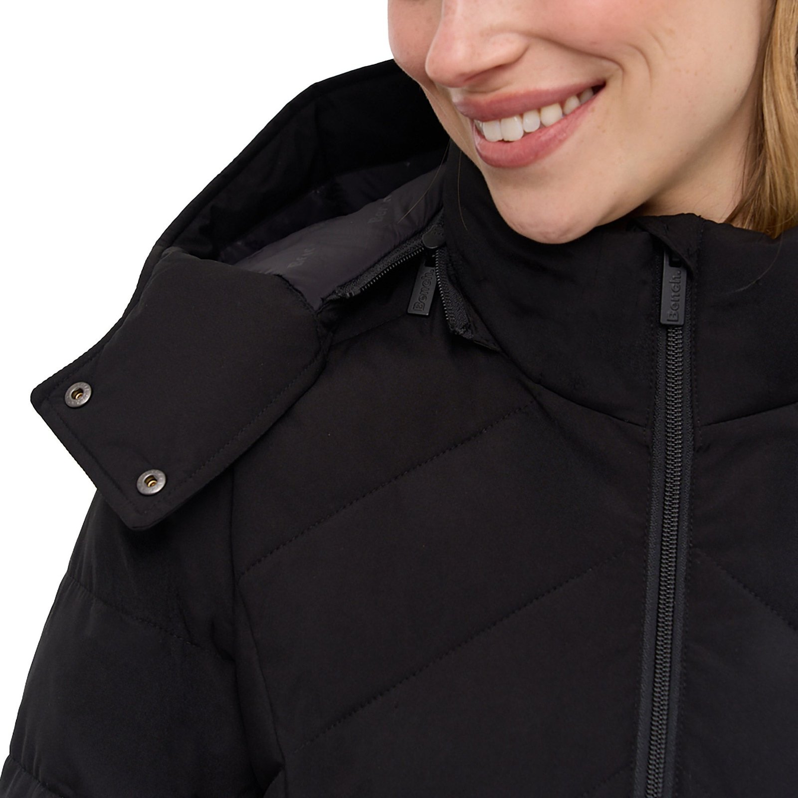 Bench Women's Long Puffer Jacket - Water Repellant, Wind Resistant - Image 9