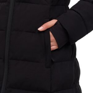 Bench Women's Long Puffer Jacket - Water Repellant, Wind Resistant - Image 10