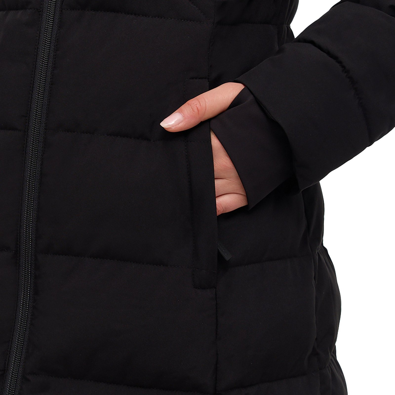 Bench Women's Long Puffer Jacket - Water Repellant, Wind Resistant - Image 10