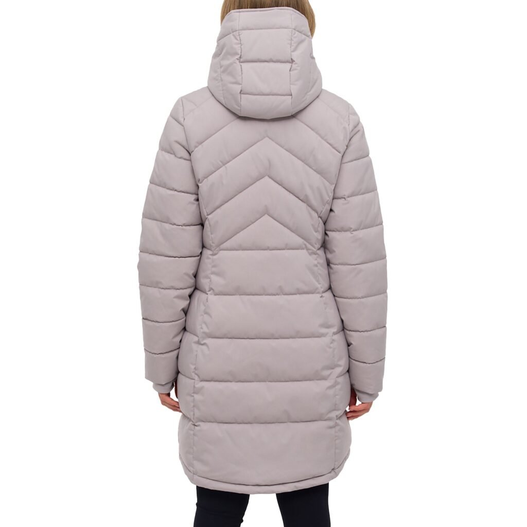Bench Women's Long Puffer Jacket - Water Repellant, Wind Resistant