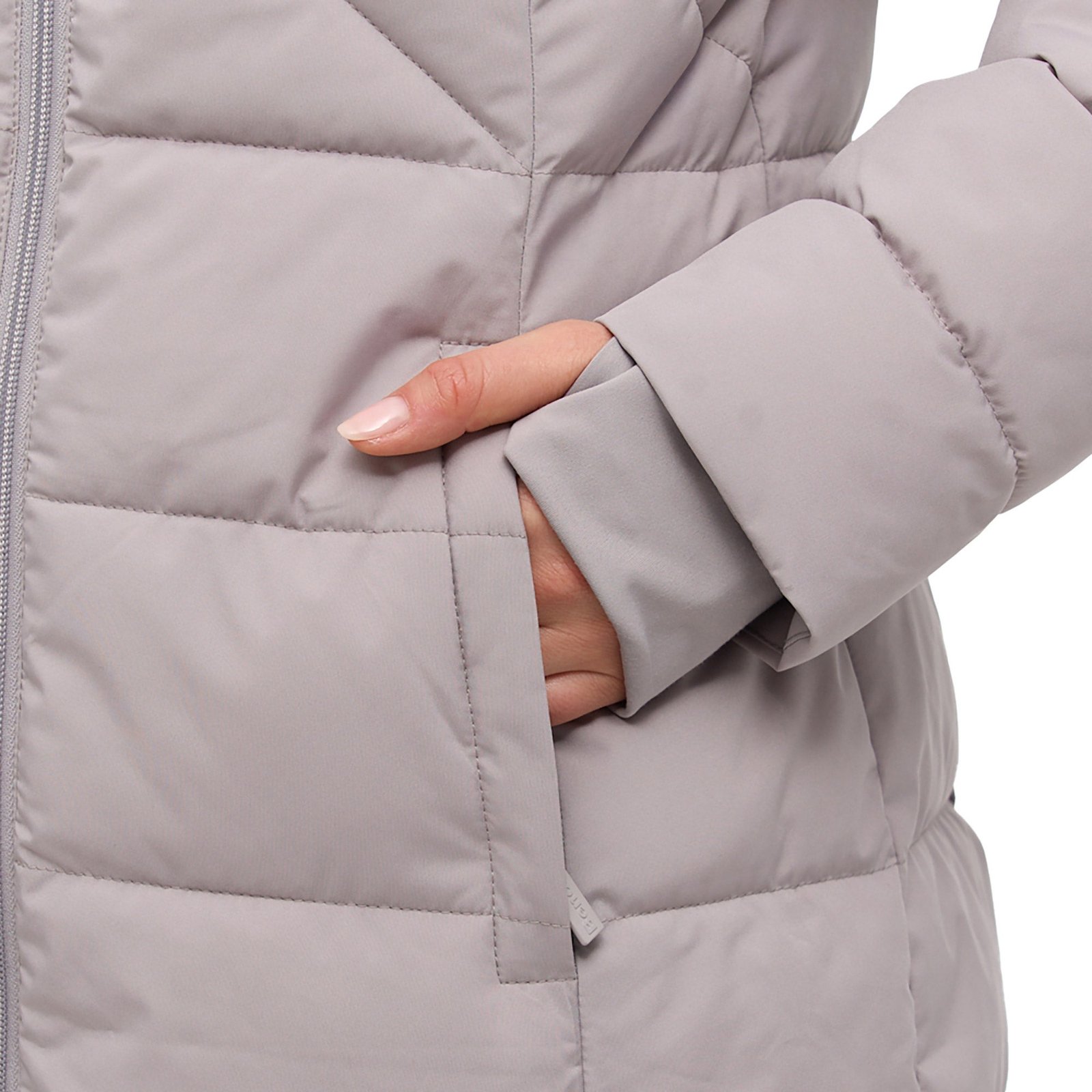 Bench Women's Long Puffer Jacket - Water Repellant, Wind Resistant - Image 4