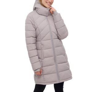 Bench Women's Long Puffer Jacket - Water Repellant, Wind Resistant - Image 5