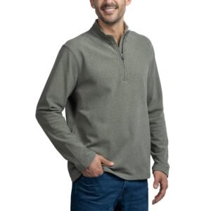 Jachs Men's Quarter Zip Featuring Stand-Up Collar and YKK Zipper - Image 8