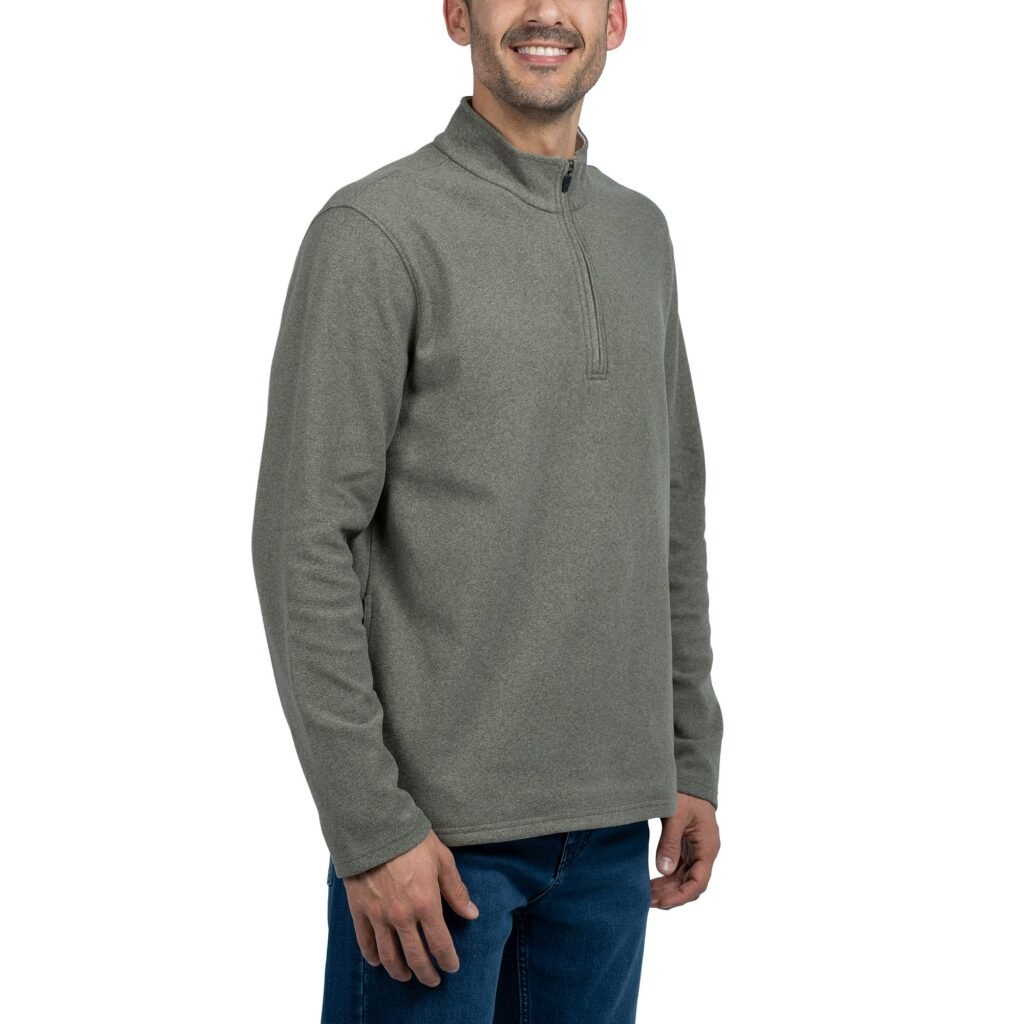 Jachs Men's Quarter Zip Featuring Stand-Up Collar and YKK Zipper