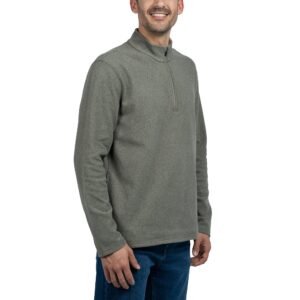 Jachs Men's Quarter Zip Featuring Stand-Up Collar and YKK Zipper - Image 9