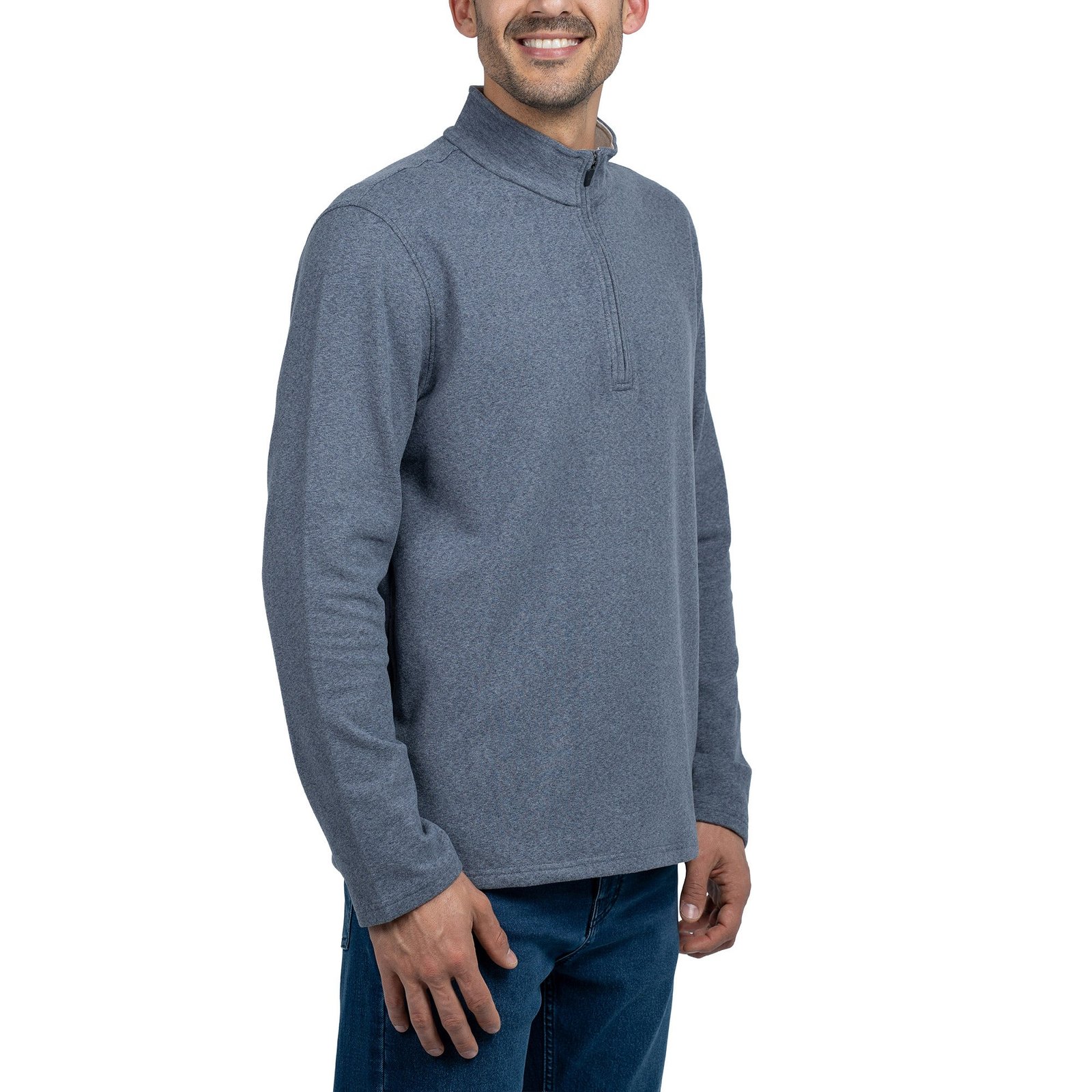 Jachs Men's Quarter Zip Featuring Stand-Up Collar and YKK Zipper - Image 3