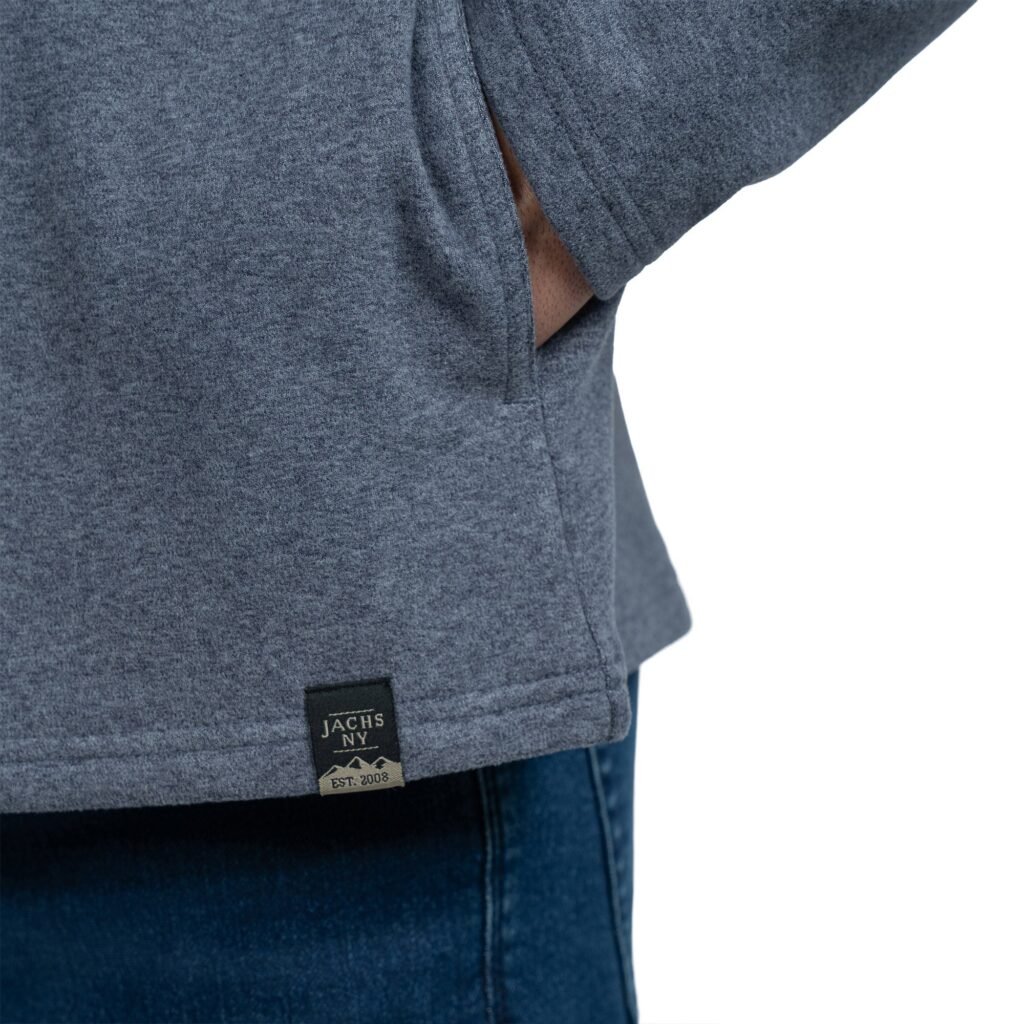 Jachs Men's Quarter Zip Featuring Stand-Up Collar and YKK Zipper