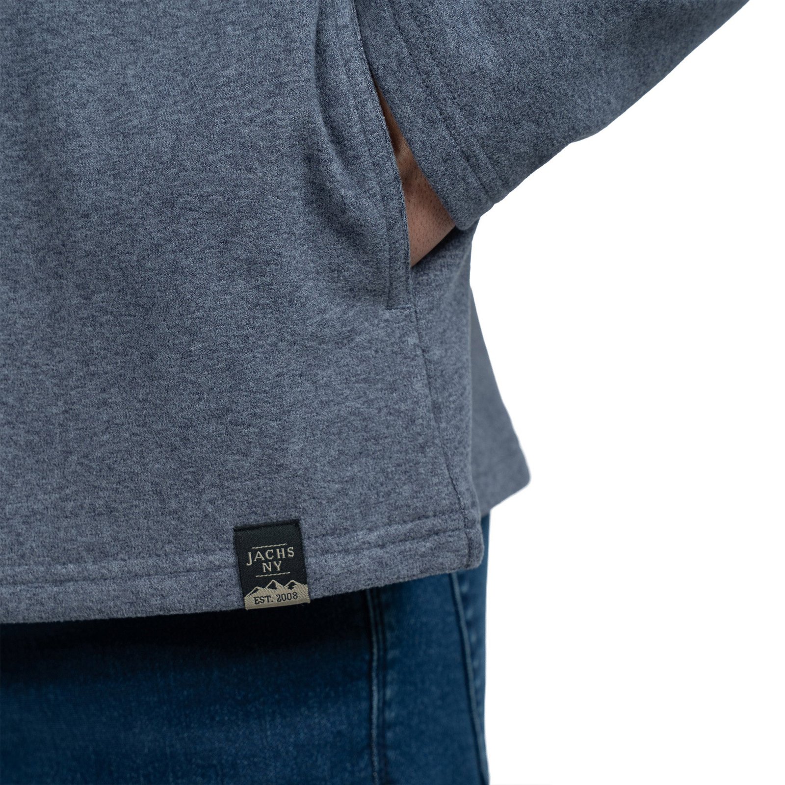 Jachs Men's Quarter Zip Featuring Stand-Up Collar and YKK Zipper - Image 5