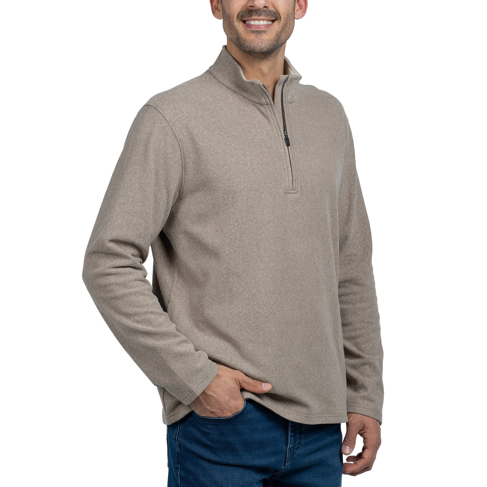 Jachs Men's Quarter Zip Featuring Stand-Up Collar and YKK Zipper - Image 14
