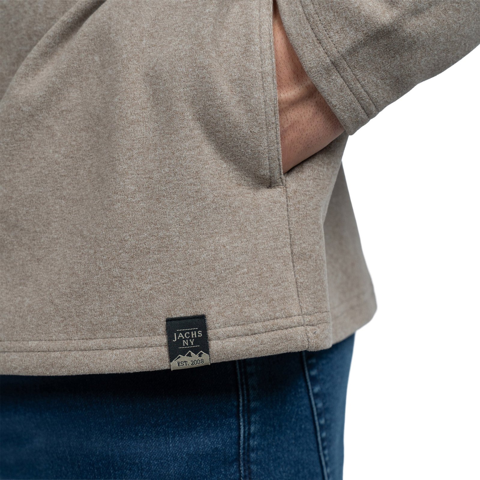 Jachs Men's Quarter Zip Featuring Stand-Up Collar and YKK Zipper - Image 17