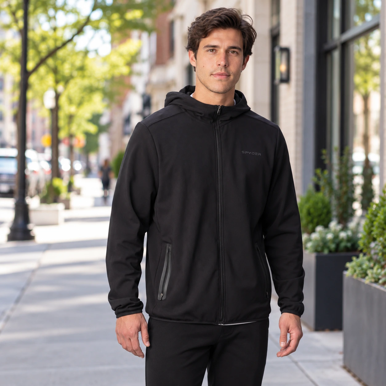 Spyder Active Men's Full Zip Hoodie - Comfortable Moisture-Wicking Design - Image 5