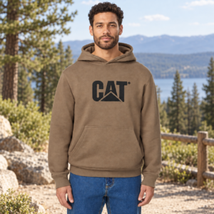 Caterpillar Men's Hooded Sweatshirt with Heavyweight Fabric - Image 5