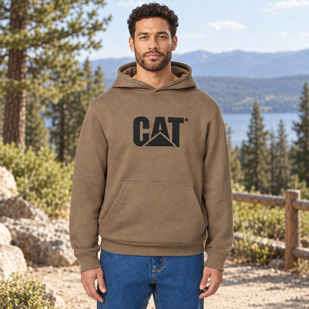 Caterpillar Men's Hooded Sweatshirt with Heavyweight Fabric - Image 5