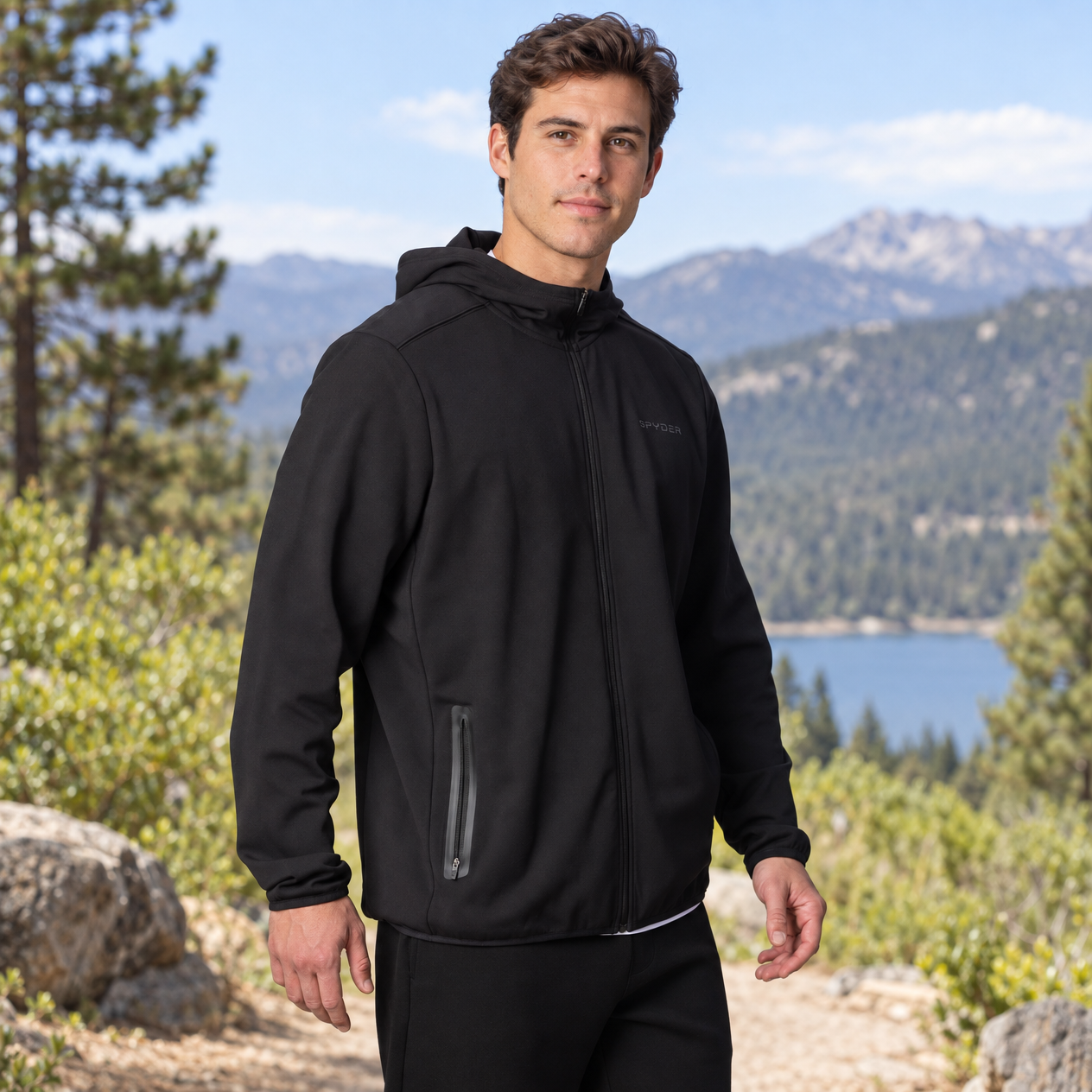 Spyder Active Men's Full Zip Hoodie - Comfortable Moisture-Wicking Design - Image 6